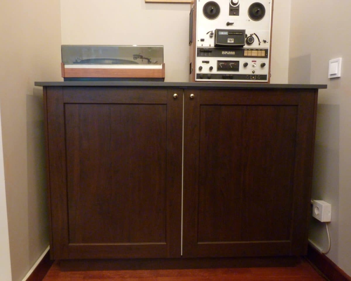 ikea vintage hi-fi cabinet hack 