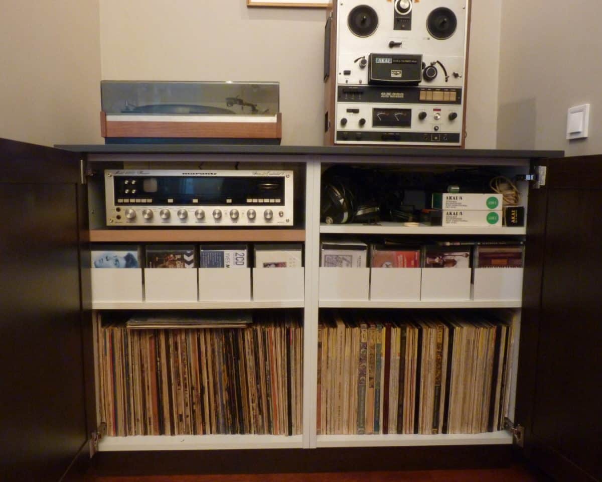 ikea vintage hi-fi cabinet hack 