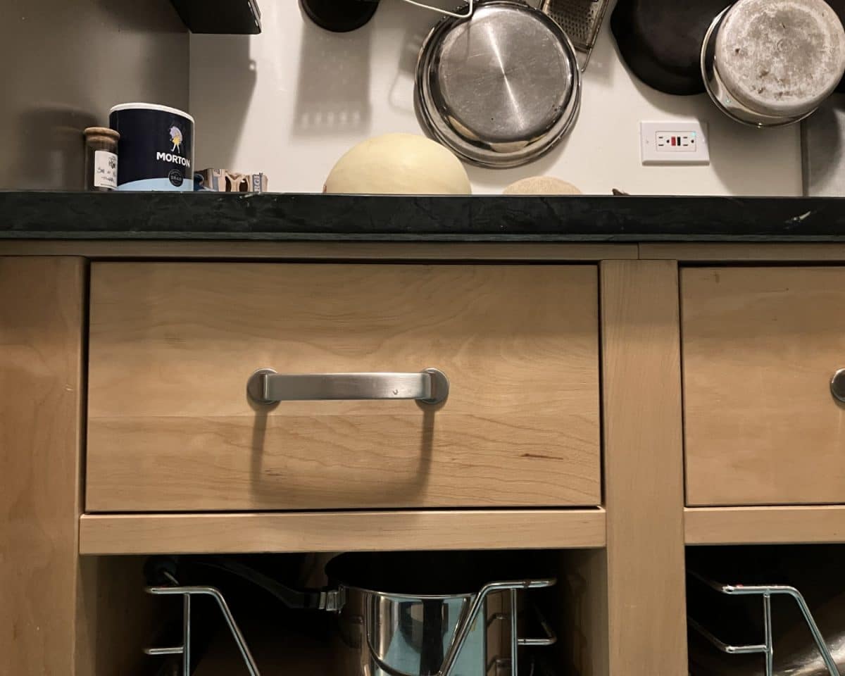 new countertop on IKEA VARDE cabinets