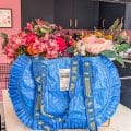handbag made from IKEA FRAKTA blue bag
