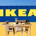 ikea logo with dining table setup