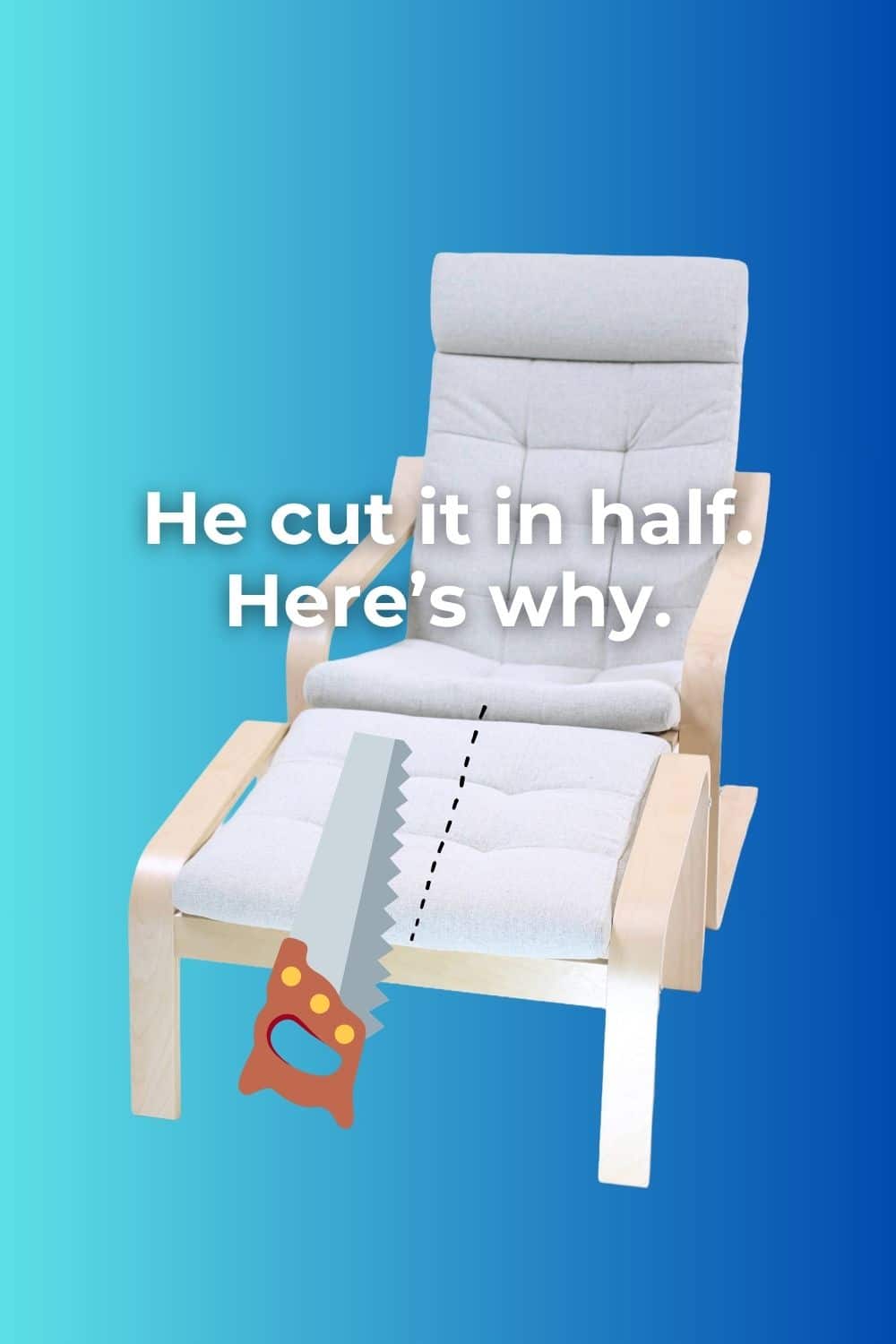 ikea poäng footstool hack