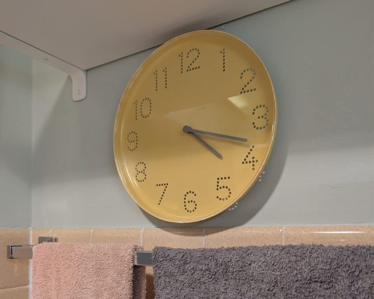 IKEA Clock TROMMA in yellow