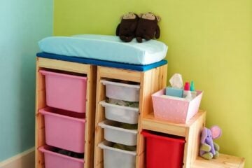 TROFAST changing table corner