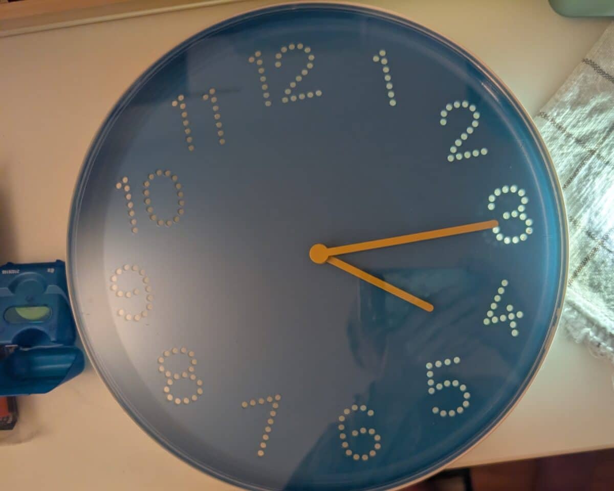 IKEA Clock TROMMA in blue