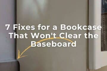 billy bookcase clear baseboard fix