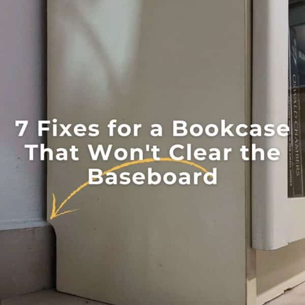 billy bookcase clear baseboard fix