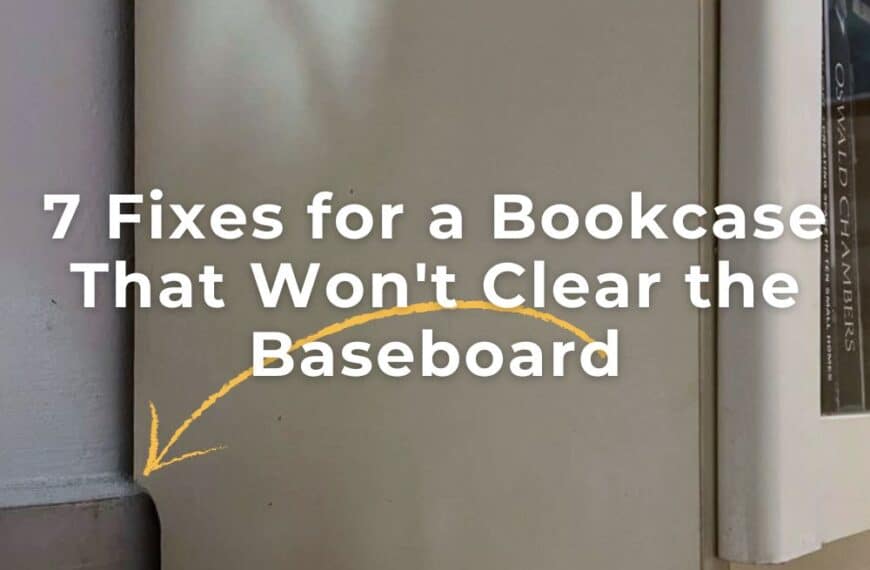 billy bookcase clear baseboard fix