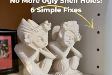 billy dowel holes plug cover fix