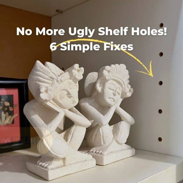 billy dowel holes plug cover fix