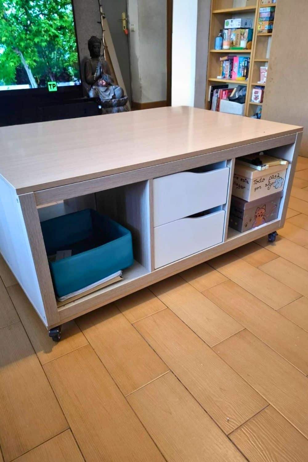 double kallax coffee table hack