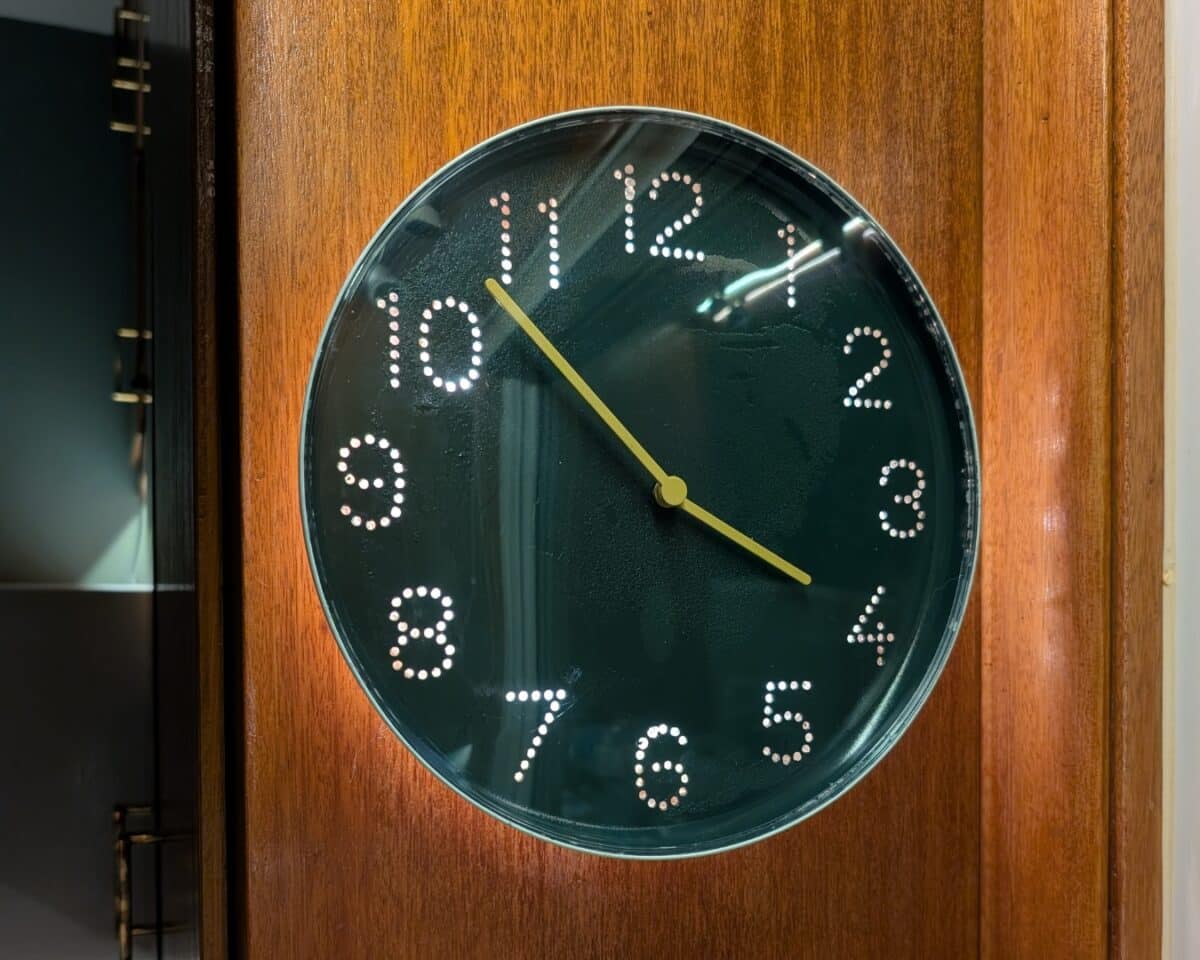 IKEA Clock TROMMA with glowing numbers