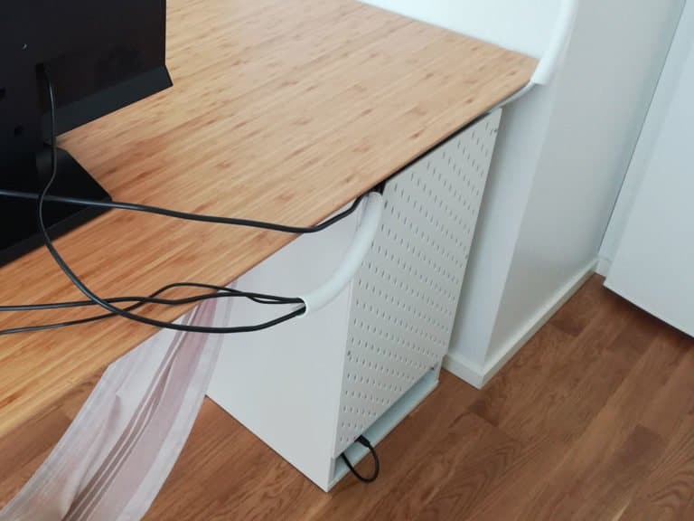 ikea-after-768x576 - IKEA Hackers ventilation panel for ALEX desk using ikea pegboard