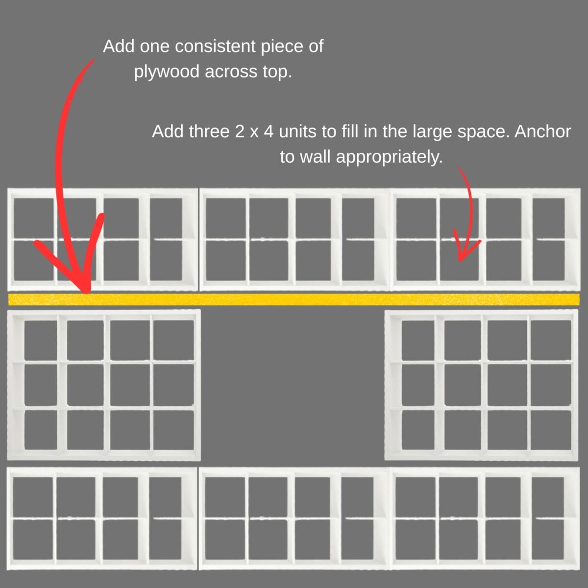 How to build in the IKEA KALLAX shelving