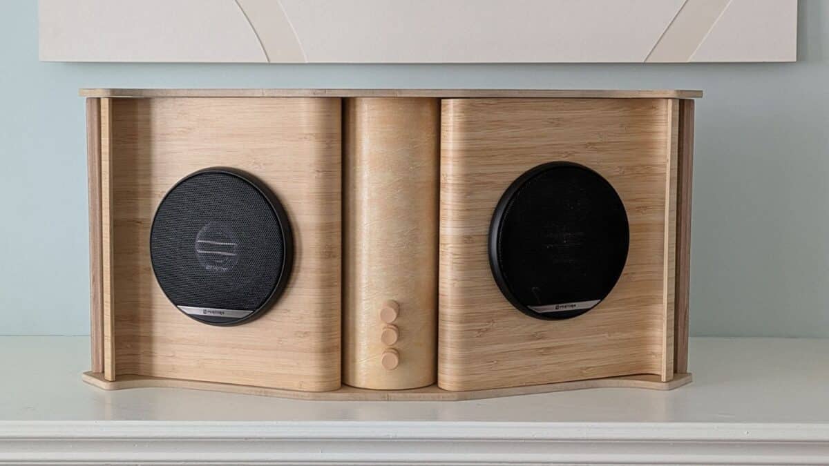 ikea bamboo speakers - IKEA Hackers ikea bamboo speakers made from laptop stands