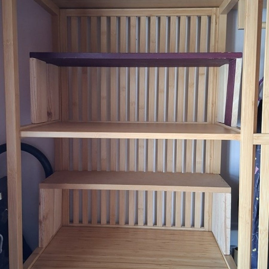 DIY shelf inserts for IKEA NORDKISA wardrobe