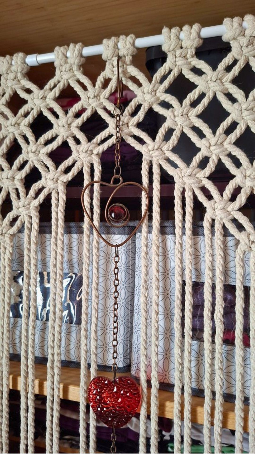 IKEA Nordkisa with macrame curtain