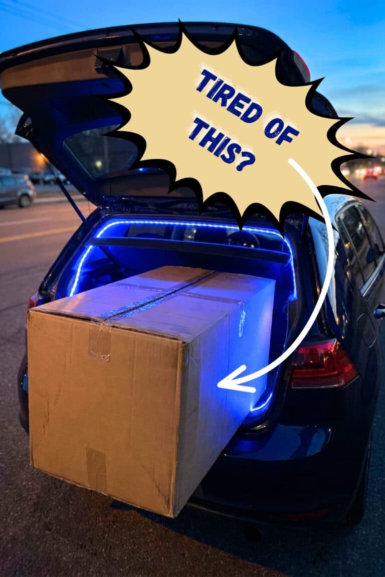 Will it fit app - IKEA Hackers Oversized packaged protruding out of car trunk