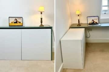 ikea besta hack rotating desk